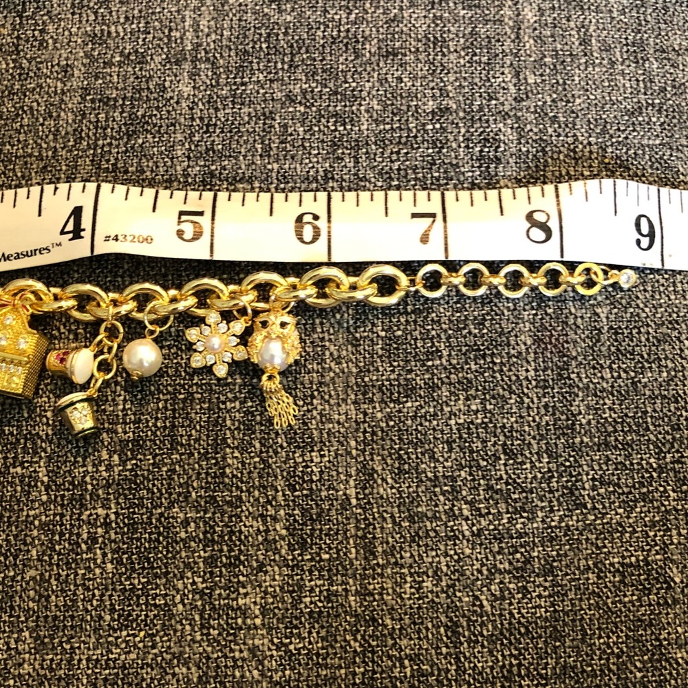 kate spade Gold-tone Multicharm Bracelet with Enamel Accents - Picture 10 of 12